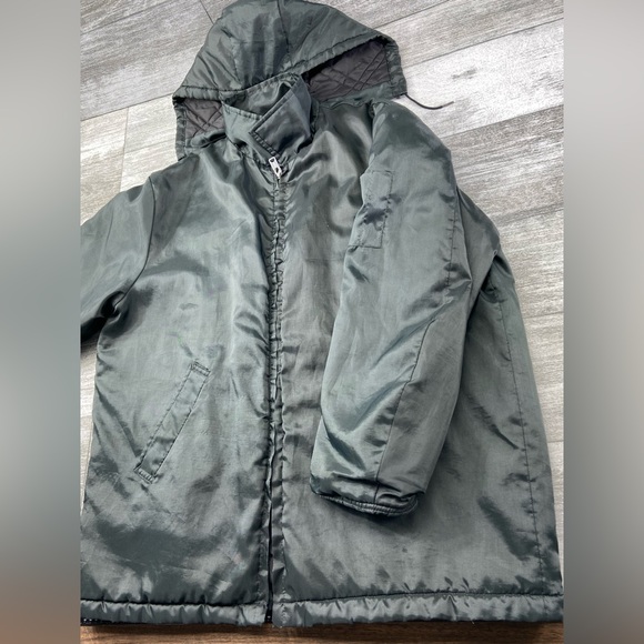 VTG Unitog PolarCoat Jacket Parka Talon Zip Removable Hood USA Made XL 46-48 Reg - Picture 3 of 16
